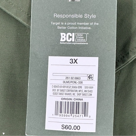 Nili Lotan Women’s Plus Size Belted Button Up Overall Olive Size 3X - Picture 11 of 15